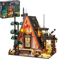 Wood Cabin Building Blocks Set with LED Lights1800 PCS Wooden Forest House Building ToysSTEM Treehouse Construction ModelBirthday Gift for Adults Teens Boys Girls Age 8-12