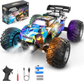 Remote Control Car 2WD Off-Road Rc Truck 20 KM/H All-Terrain RC Cars with Headlights &amp Body Lights 2.4GHz 2 Batteries Remote Control Car for Boys 4-7 8-12 Gift Toys for Boys Girls