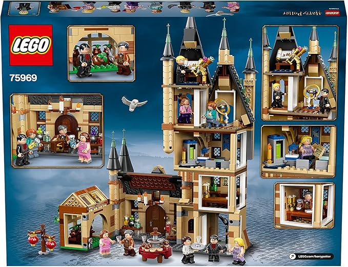 Lego 75969 Harry Potter Hogwarts Astronomy Tower Building Toy for Children +9 Years with 8 Mini Figures