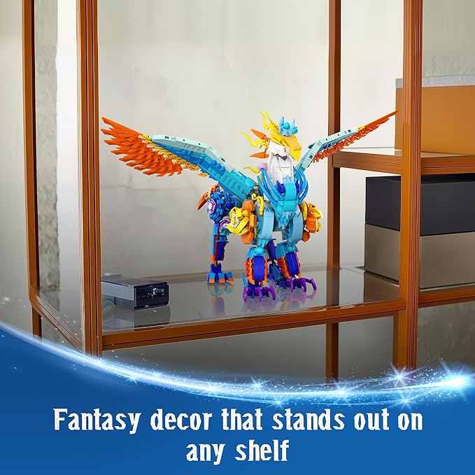 Sillbird Magical Creatures Building Set for Kids Age 10+ and Adults Buildable Flower Animal Toy for Home Decor Birthday Gift Idea for Boys Girls Teens and Adults (1212 Pieces)