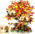 Cherry Blossom Bonsai Tree House Building Blocks Set Plants Flowers Treehouse Architecture Micro Mini Block Kits Gift for Adults and Kids（2725 Pieces）