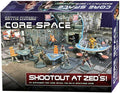 Battle Systems Core Space Shootout at Zed’s Expansion Set - Miniatures - Board Game - Event Cards - Modular 3D Terrain - Wargaming BSGCSE001