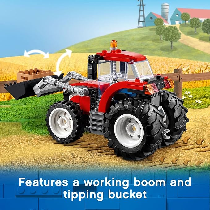 LEGO City Great Vehicles Tractor 60287 Building Toy Set for Kids Boys and Girls Ages 5+ (148 Pieces)