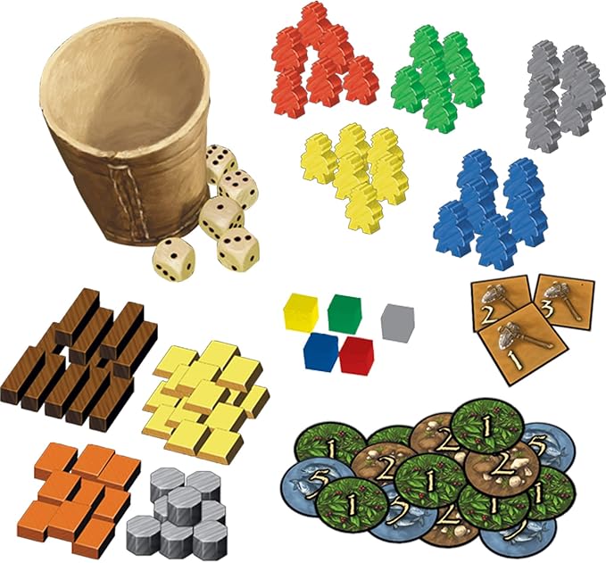 Stone Age Board Game - Engaging Worker Placement Strategy for Civilization Building! Fun Family Game for Kids and Adults Ages 10+ 2-4 Players 60-90 Minute Playtime Made by Z-Man Games