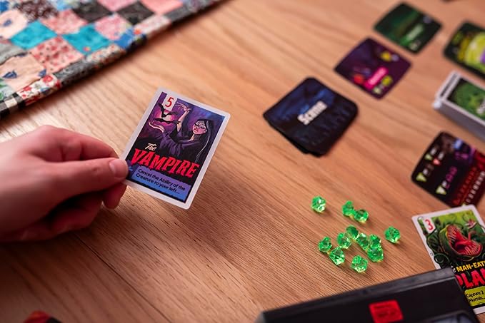 Keymaster Games Campy Creatures Vol. 1 - Hilariously Fun Trick-Taking Game! Perfect Card Game &amp Board Game for Adults &amp Families - Flip Cards to Unleash Monsters on Game Night!