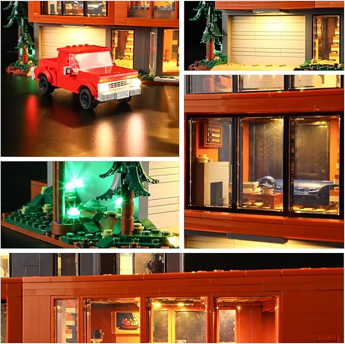 YEABRICKS LED Light for 21354 Ideas Twilight The Cullen House Building Blocks Model (Building Set NOT Included)