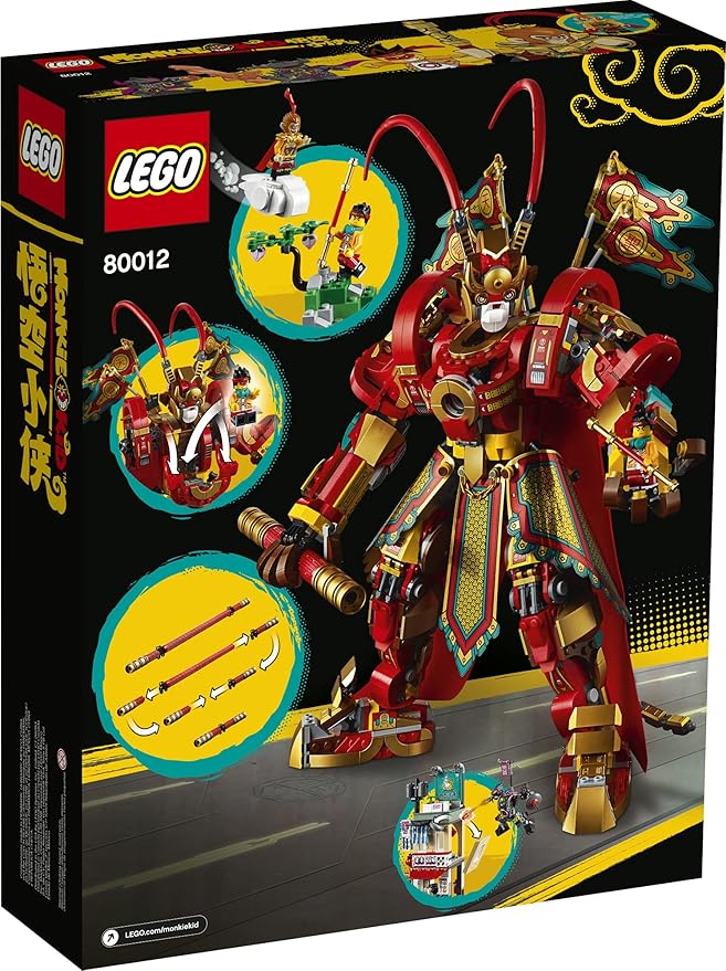 LEGO Monkie Kid: Monkey King Warrior Mech 80012 Toy Building Kit (1629 Pieces)