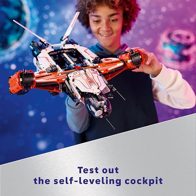 LEGO Technic VTOL Heavy Cargo Spaceship LT81 Space Gift Idea for Kids Space Theme Toy Vehicle Building Playset for Imaginative Play Spaceship Toy for 10 Year Olds 42181
