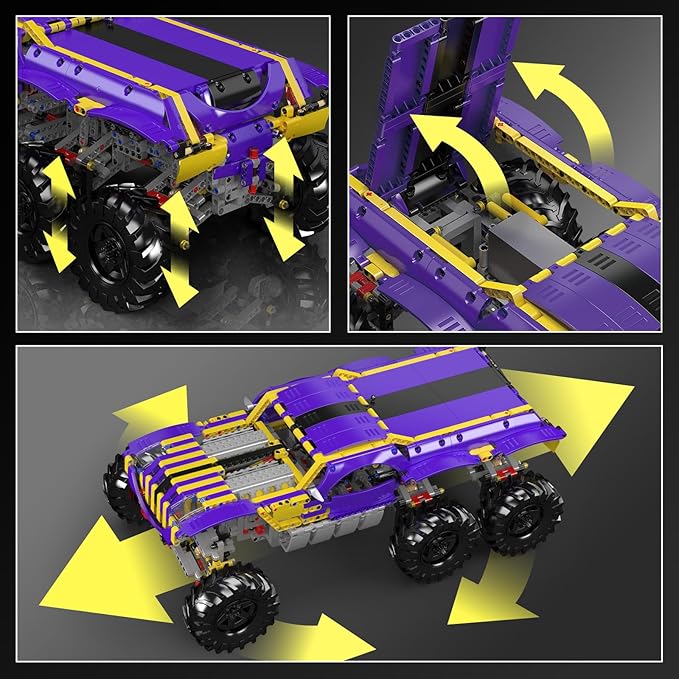 Mould King 18009 Off-Road ATV Building Blocks Set APP &amp Remote Control Monster Truck Model Kit STEM Engineering Climbing Racing Car Toy Collectible Gift for Adult (2014+ Psc)