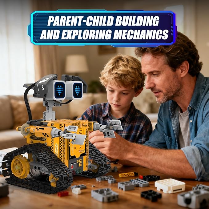 STEM Robot Building Kit 5-in-1 Remote Control Building Toys KitChirstmas Birthday Gift for Boys Ages 8 9 10 11 12 13 14