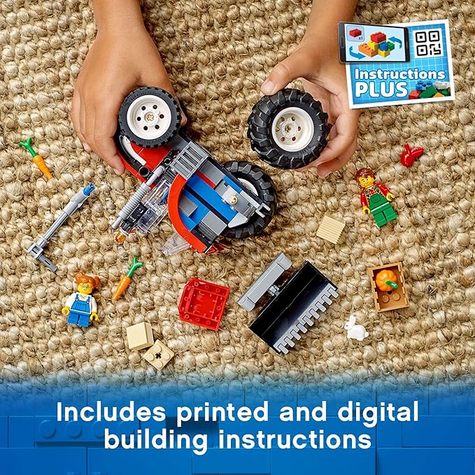 LEGO City Great Vehicles Tractor 60287 Building Toy Set for Kids Boys and Girls Ages 5+ (148 Pieces)