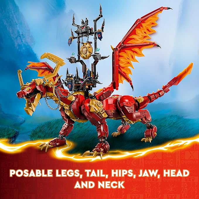 LEGO NINJAGO Source Dragon of Motion Adventure Toy for Kids Ninja Playset for Independent Play with 6 Minifigures Birthday Gift for Boys and Girls Ages 12 and Up 71822