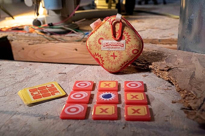 Bitewing Bombastic Board Game for Adults and Kids - 2 Player Explosive Game of Tic-Tac-Toe - Find Three in A Row Without Triggering A Boom - 5 Minutes Play Time - Ages 8+