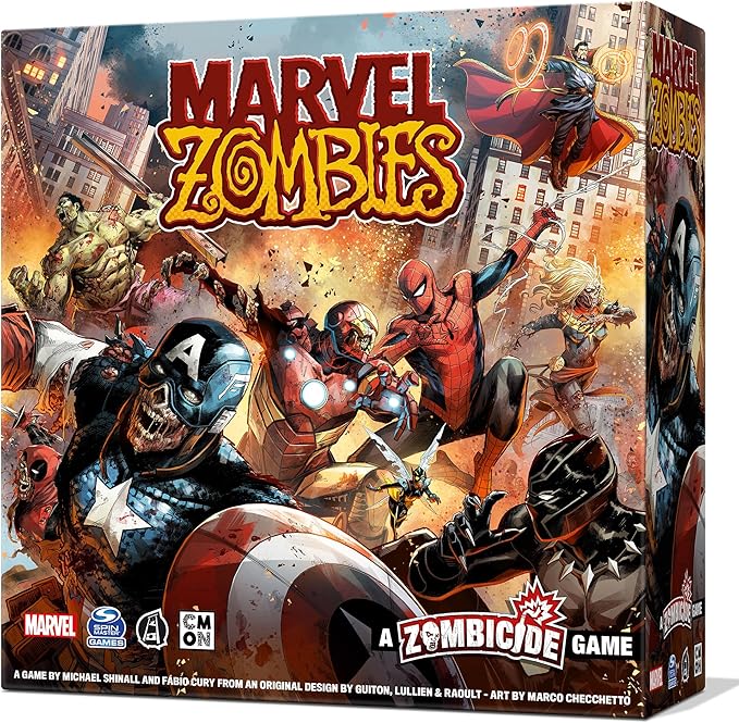 Marvel Zombies - A Zombicide Game: Embrace The Hunger as Heroes Turn Undead in The Ultimate Marvel Crossover! Cooperative Strategy Game Ages 14+ 1-6 Players 90 Minute Playtime Made by CMON