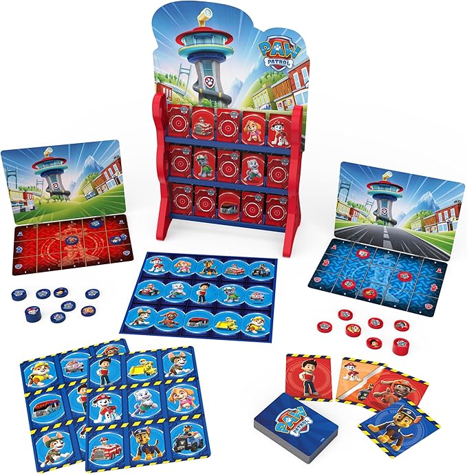 PAW Patrol Games HQ Board Games for Kids Checkers Tic Tac Toe Memory Match Bingo Go Fish Card Games PAW Patrol Toys for Preschoolers Ages 4 and up