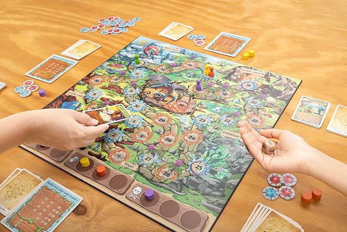 Dragon Hoard Board Game Fantasy Adventure for Kids and Family Fight Dragons to Win Gold Fun and Easy Strategy Semi-cooperative gameplay Ideal for Family Game Nights Ages 8+ 30 mins 2-5 Players