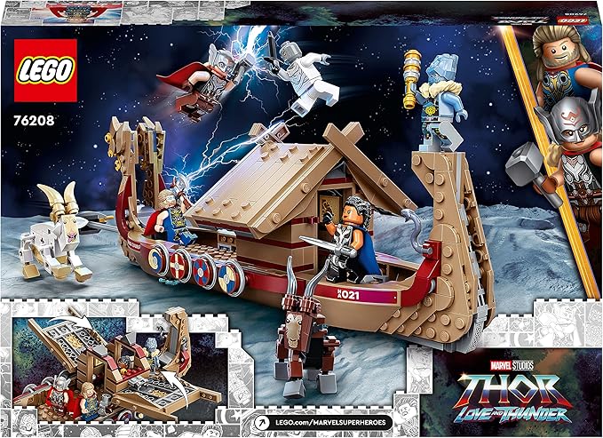 Lego® Super Heroes Marvel The Goat Boat 76208 Building Kit Collectible Thor Construction Toy with 5