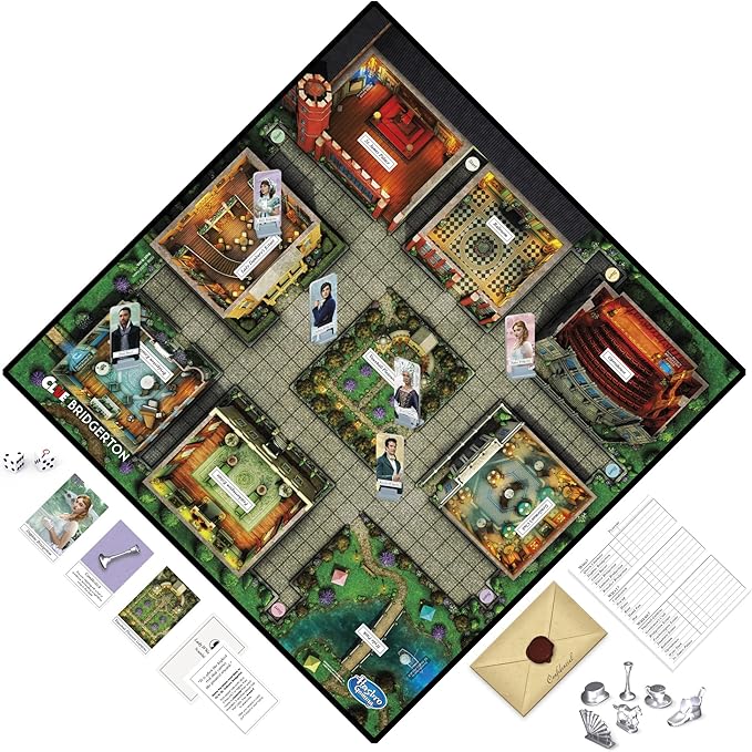 Hasbro Gaming Clue: Bridgerton Edition-BoardGame for Ages 17+Game for Bridgerton Fans for 3-6 Players Inspired by Shondaland's Original Series on Netflix