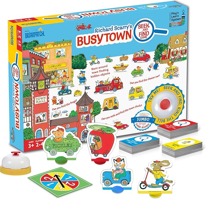 Briarpatch Richard Scarry's Busytown Seek and Find Game Based on Early Reader Books for Preschool Kindergarten and 1st Grade