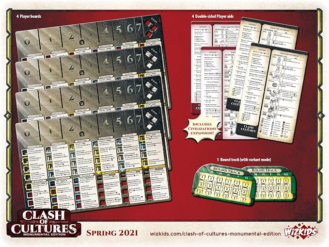 Clash of Cultures: Monumental Edition | Board Game WizKids - New Edition