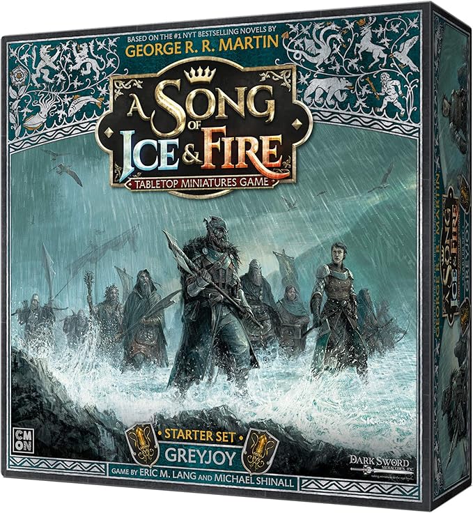 A Song of Ice and Fire Tabletop Miniatures Game House Greyjoy Starter Set - Rulers of The Iron Islands! Strategy Game for Adults Ages 14+ 2+ Players 45-60 Minute Playtime Made by CMON