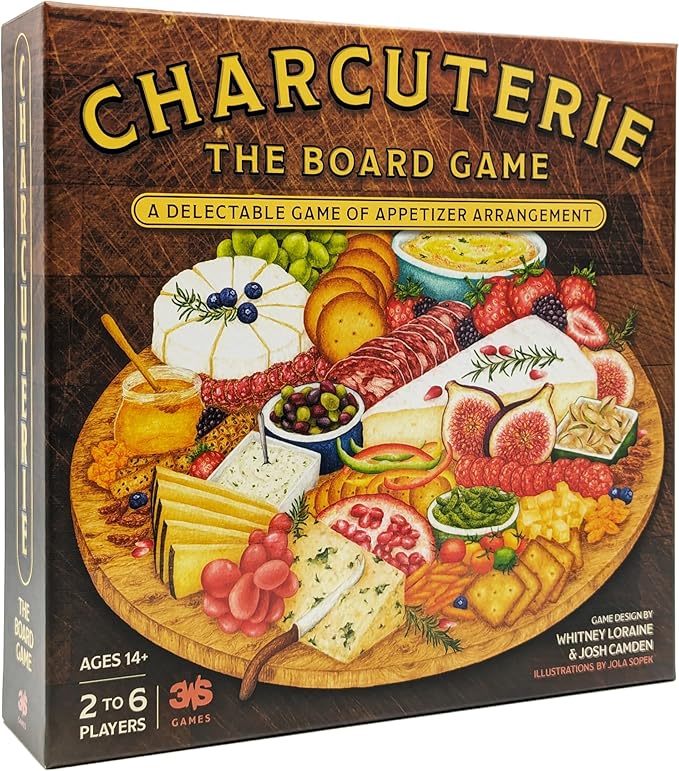 Charcuterie Board Game by 3WS - Deliciously Themed Strategy Game for 2-6 Players Ages 14+ - Perfect Food Lover's Game &amp Board Game Gift Idea for Family Night &amp Dinner Parties