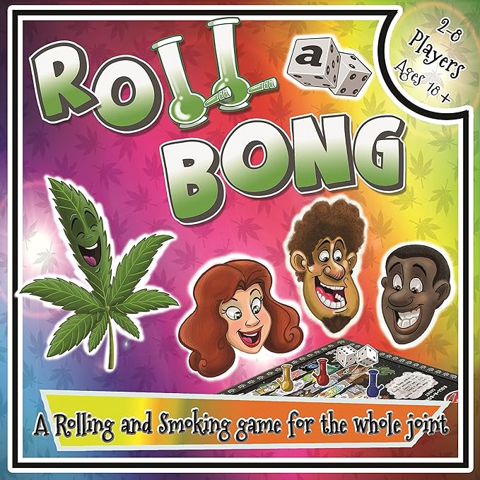 Weed Board Game for Adults | Fun Game Night and Great Gift Idea | Fun Ganja Game | Includes Board 8 Player Pawns 2 Six-Sided Dice Simple Rules