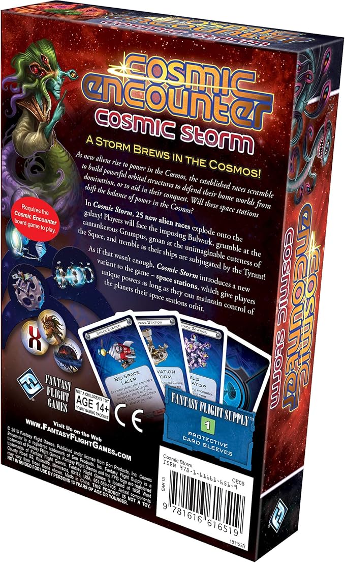 Cosmic Storm Board Game EXPANSION - Classic Strategy Game of Intergalactic Conquest for Kids and Adults Ages 14+ 3-5 Players 1-2 Hour Playtime Made by Fantasy Flight Games