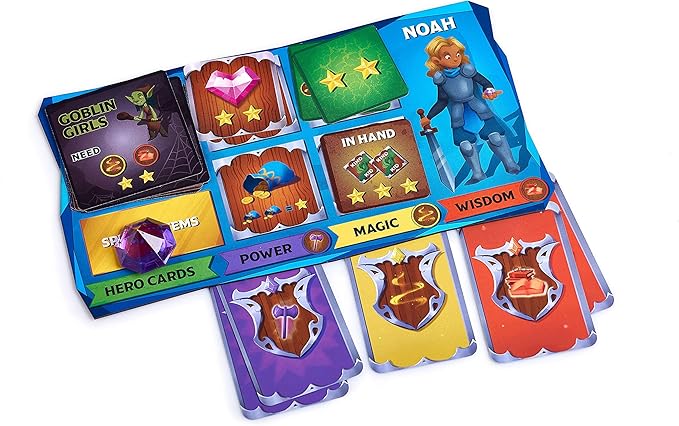 Fantasy Themed Board Game for Kids Ages 5+ Family Fantasy Tabletop Adventure for Boys and Girls