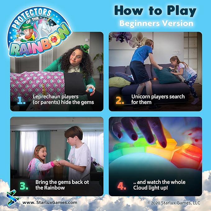 Hide and Seek Meets Rainbow Toys in “Protectors of The Rainbow” | Ages 4-10 | A Musical Treasure Hunt | Easter Egg Hunt &amp Glow in The Dark Game | Outdoor Toys | Unicorn &amp Leprechaun Theme