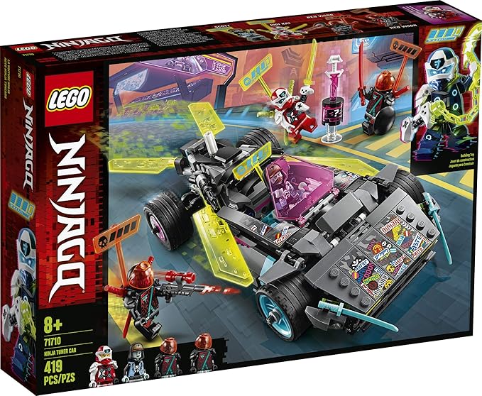 LEGO NINJAGO Ninja Tuner Car 71710 Toy Car for Kids Building Kit (419 Pieces)