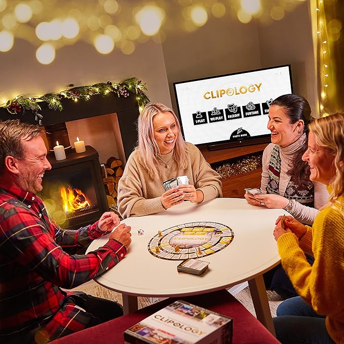 Clipology Game - The Premier Streaming Board Game Featuring Real Clips From The World's Best Movies &amp TV Shows | Movie Trivia Game