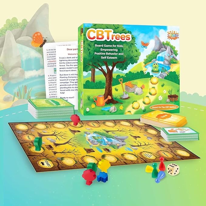 CBTrees Therapy Game for Kids Therapy Counseling Game Teaching About Ecology and Nature Social Skills Therapy Games for Counselors Mental Health Games Suitable for Autism ADHD and More