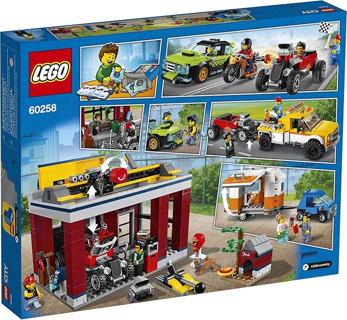 LEGO City Toy Car Garage 60258 Cool Building Set for Kids (897 Pieces)