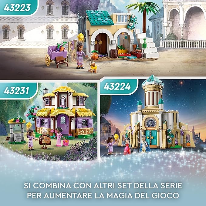 LEGO 43224 Disney Princess König Magnificos Schloss 4 Etagen 4 Charaktere