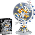 Astronaut Constellation Globe Building Set with Light Build and Display Model for AdultsHome and Office DecorAviation Enthusiasts Gifts