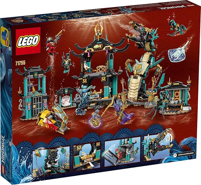 LEGO NINJAGO Temple of The Endless Sea 71755 Building Kit Underwater Playset Featuring NINJAGO Kai and Snake Toy New 2021 (1060 Pieces)