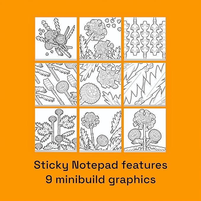LEGO Stationery Creativity Set with Building Toy - Project Bloom (53667) Includes 1 Sticky Note Pad 4 Markers 1 Building Toy