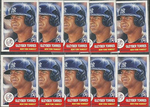 2018 Topps Living #34 Gleyber Torres Rookie 10 Card Investment Lot New York Yankees