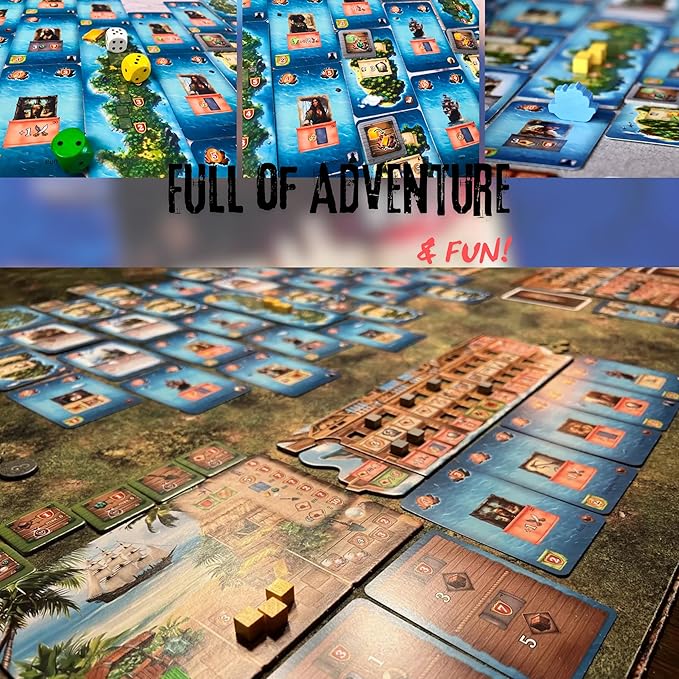 Capstone Games Strategy Board Game Pirates of Maracaibo for Ages 14+ | Competitive Multiplayer Pirate Adventure with Ship Upgrades Treasure Hunting and Exploration | 1-4 Players 25-100 Min Playtime