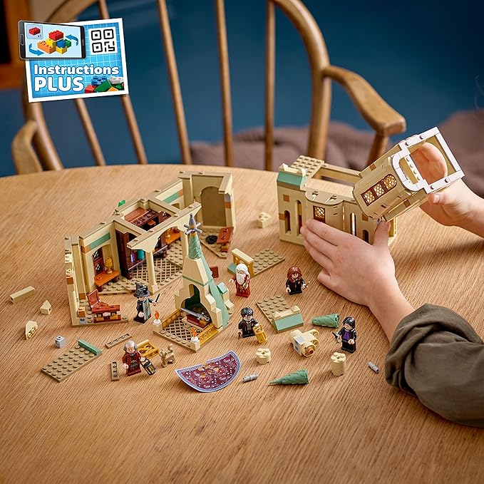 LEGO Harry Potter Hogwarts: Dumbledore’s Office 76402 Castle Toy Set with Sorting Hat Sword of Gryffindor and 6 Minifigures for Kids Aged 8 Plus