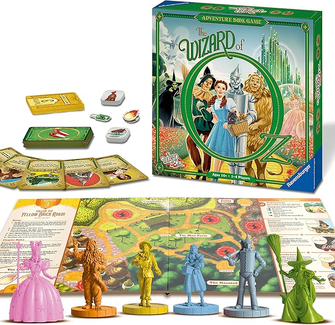 Ravensburger Wizard of Oz Adventure Book Game for Ages 10 &amp Up – Immersive Story-Based Gameplay | Detailed Miniatures | Ideal Gift for Brain Teaser Enthusiasts | Interactive Group Activity