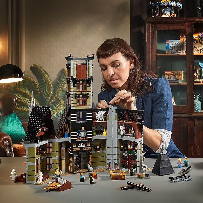LEGO Icons Haunted House Building Set Creative Craft for Adults and Family Haunted House DIY Project to Build Together Includes 10 Minifigures 10273