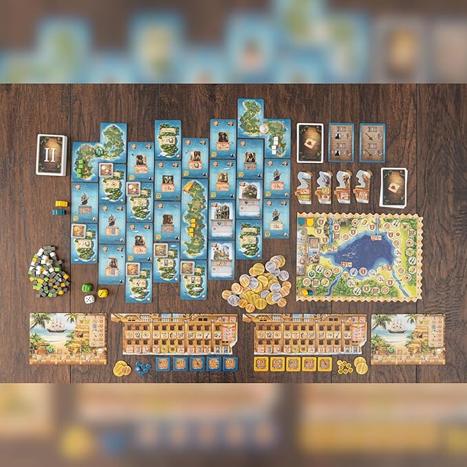 Capstone Games Strategy Board Game Pirates of Maracaibo for Ages 14+ | Competitive Multiplayer Pirate Adventure with Ship Upgrades Treasure Hunting and Exploration | 1-4 Players 25-100 Min Playtime