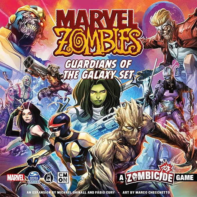 Marvel Zombies: A Zombicide Game - Guardians of The Galaxy - Fight The Undead Threat in The Depths of Space! Cooperative Strategy Game Ages 14+ 1-6 Players 90 Minute Playtime Made by CMON CMON