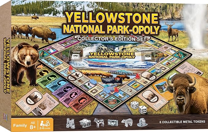 MasterPieces Opoly Board Games - Yellowstone Opoly - Officially Licensed Board Games for Adults Kids &amp Family