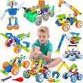 MOONTOY 11 in 1 STEM Kits Building Toys for Kids Ages 4-8 5-7 Stem Toys for 4 5 6 7 8 Year Old Boy Birthday Gift Educational Construction Set for Boys 4-6 6-8 5-8 Creative Learning Engineering Game