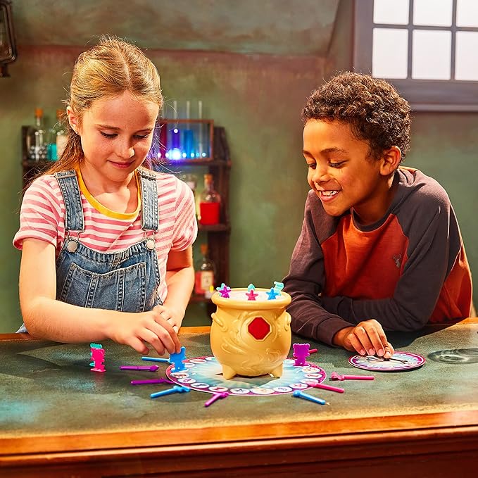 Moose Toys Magic Mixies Potion Game Place The Magic Ingredients Into The Cauldron and Make The Mixie Pop Up to Win