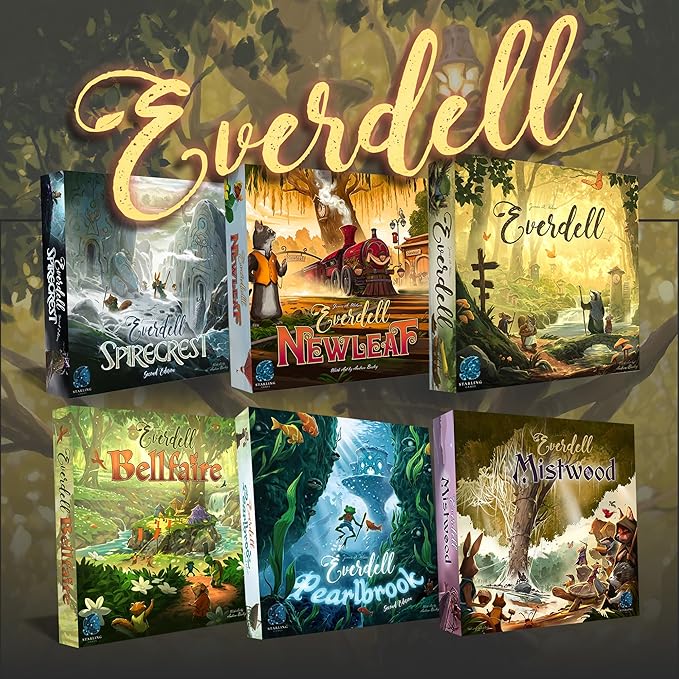 Everdell Collector’s Edition Board Game – Premium Strategy Worker Placement Game for Adults &amp Teens 1–4 Players Age 14+ Deluxe Fantasy Tabletop Game with Exclusive Content &amp Metal Tokens