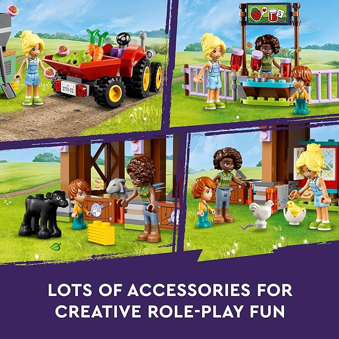 Lego Friends The Sanctuary of The Farm Animals Building Toy with Tractor Mill 3 Mini Dolls and 5 Animals Toys for Girls and Children from 6 Years and Older Gift Ideas 42617